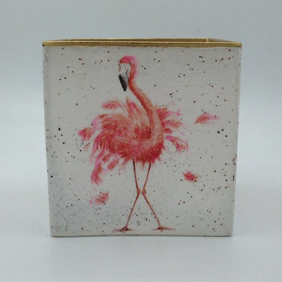 Flamingo Party Girls on a 6” Square - Picture 2 of 2